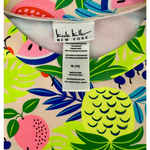 Nicole Miller New York Long Sleeve Rashguard, Size M (10) - Picture 3 of 7